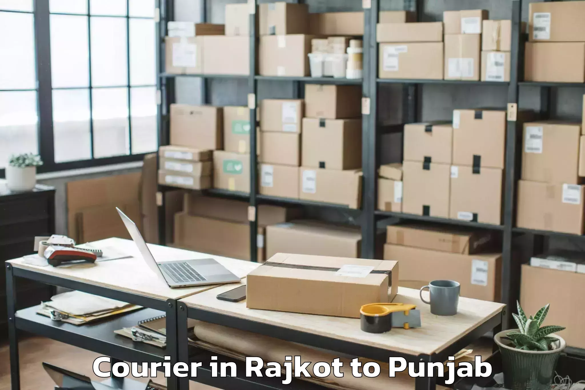 Easy Rajkot to Rampura Courier Booking